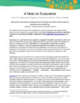 A Note On Evaluation
