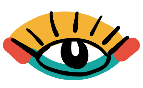 Image is a drawing of an open eye