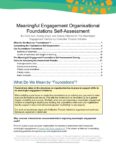 Foundations Self Assessment